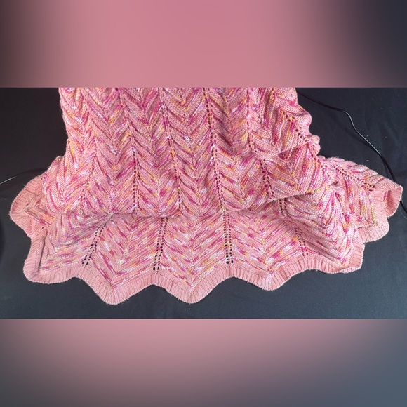 Torn by Ronny Kobo Tasha Pink Chevron Knit Maxi Dress – Size Small NWT - Picture 6 of 7